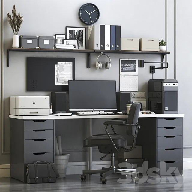 IKEA office workplace 5 3DSMax File