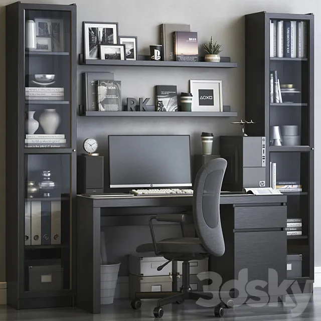 IKEA office workplace 58 3DSMax File
