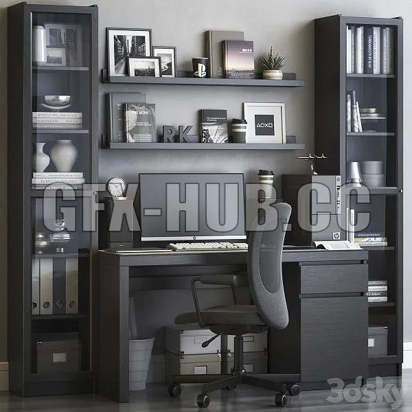 IKEA Office Workplace 58 3dsMax Model