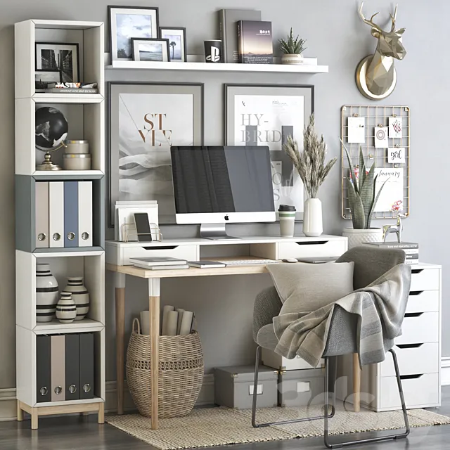 IKEA office workplace 69 3DSMax File