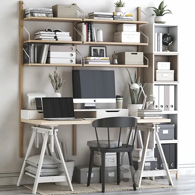 IKEA office workplace 73 3DSMax File