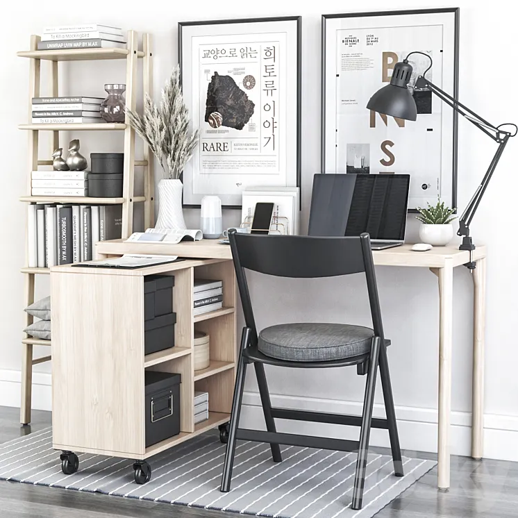 IKEA office workplace 79 3DS Max
