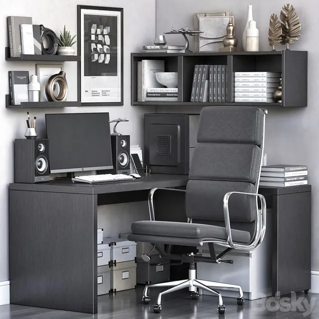 IKEA Office Workplace 87 3dsMax Model