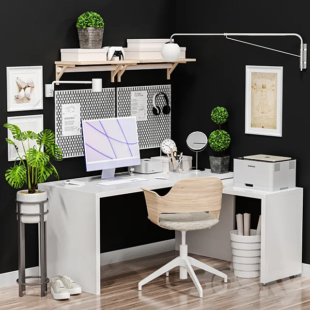 IKEA – Office workplace – Office workplace 6 3ds Max