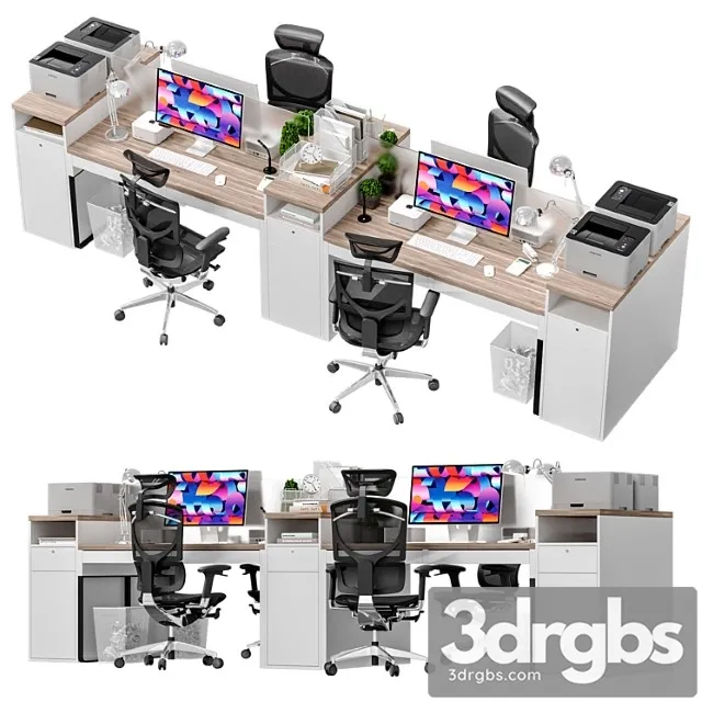 Ikea Ofisnoe Rabochee Mesto Office Workplace 8 3dsmax Download