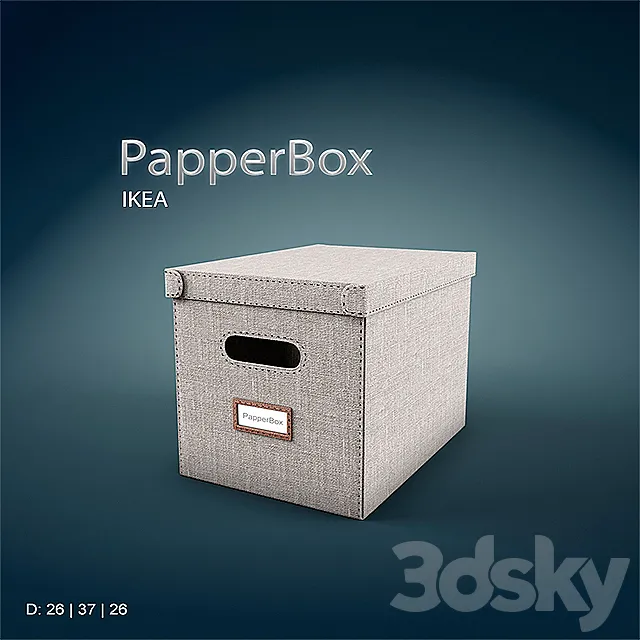 IKEA PapperBox 3ds Max