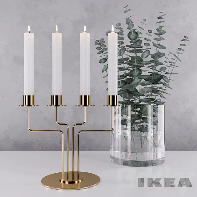 IKEA PARLBAND + Eucalyptus Perriniana 3ds Max