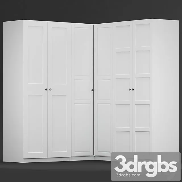 Ikea Pax Corner Wardrope A 1 3dsmax Download