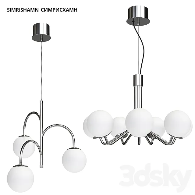 IKEA Pendant Lights SIMRISCHAMN 3DS Max Model