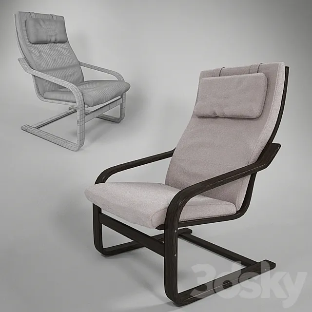 IKEA POENG Chair 3DSMax File