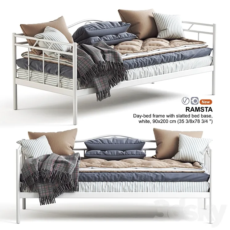 IKEA RAMSTA day-bed couch 3DS Max