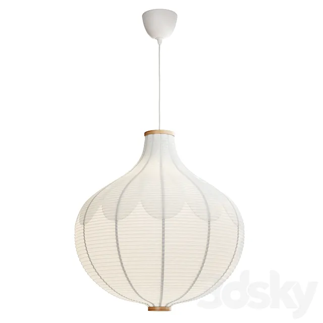IKEA RISBYN  Pendant lamp shade onion shape 57 cm 3ds Max