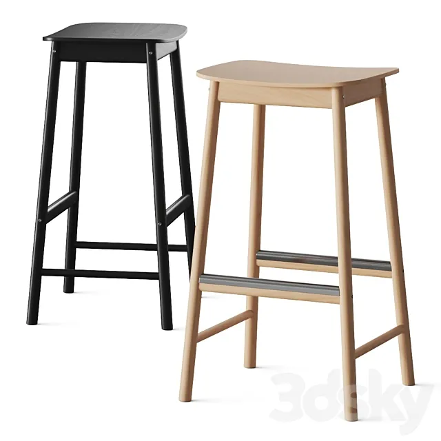 Ikea Ronninge Bar Stool 3DS Max Model