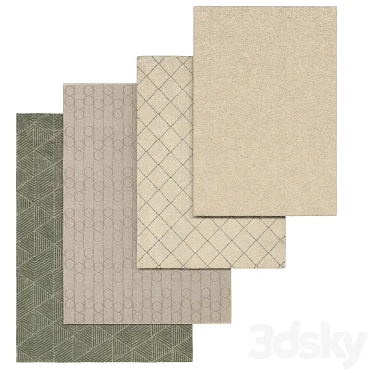 Ikea rugs set 3DS Max
