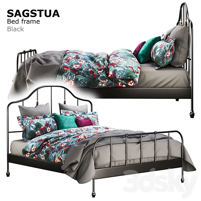 Ikea Sagstua Bed 3DSMax File