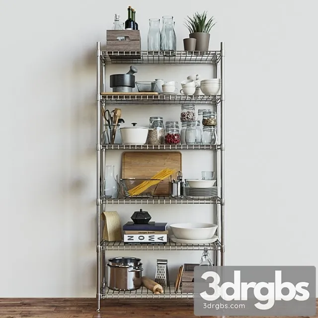 Ikea Section Lobster Shelves Decor For Kitchen 3dsmax Download