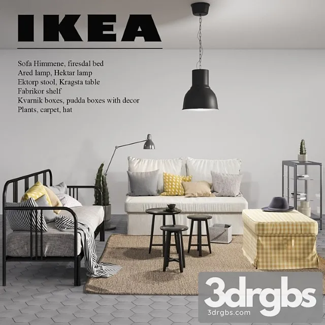 Ikea set from the new catalog 2017-2018 2 3dsmax Download
