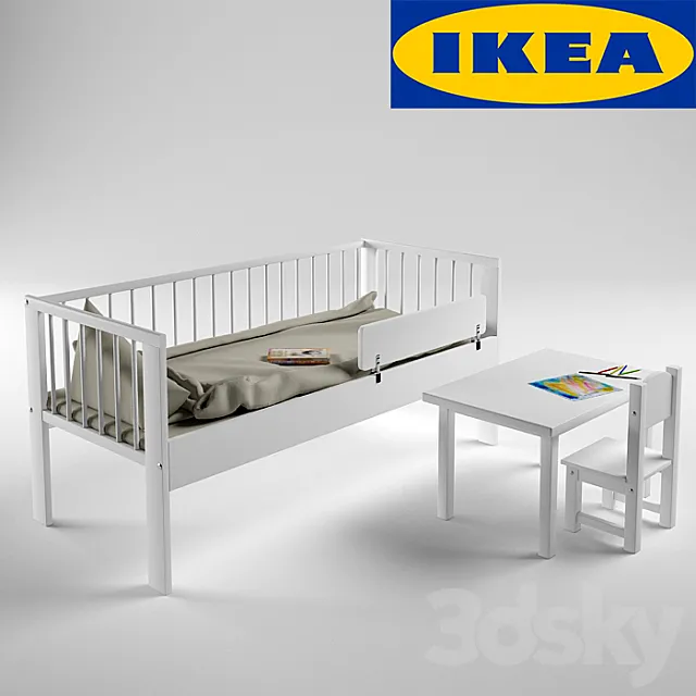 ikea set of children’s furniture 3ds Max