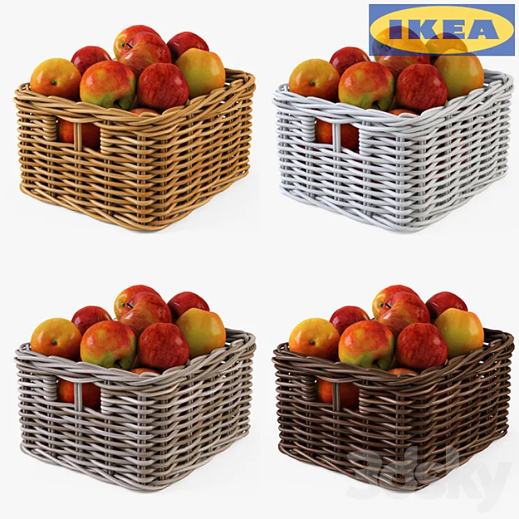 IKEA Shopping BYUHOLMA 01 with apples 3DS Max