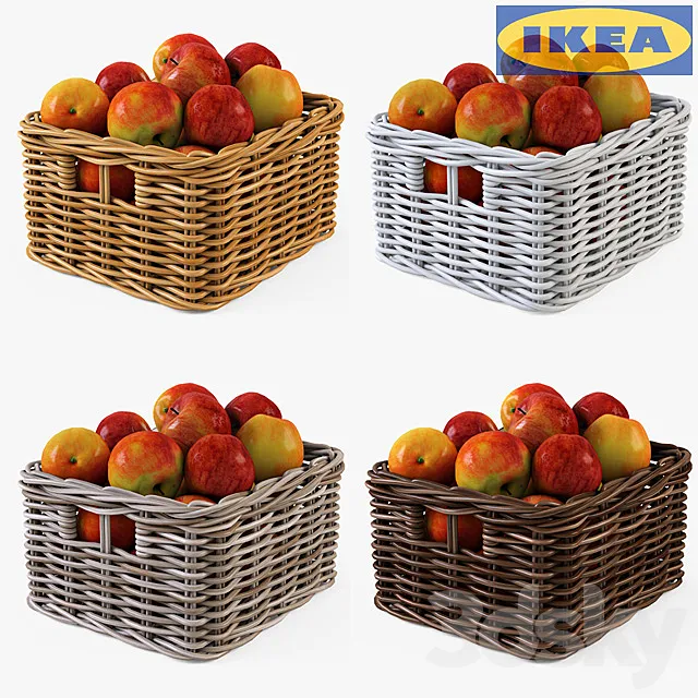 IKEA Shopping BYUHOLMA 01 with apples 3DSMax File