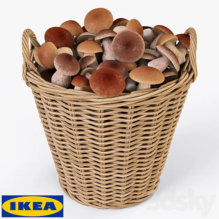 IKEA Shopping NIPPRIG with mushrooms 3DS Max