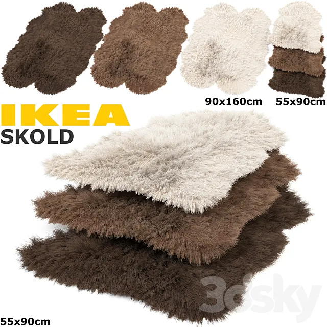 IKEA SKOLD (SKOLD) RUGS SET 3DS Max Model