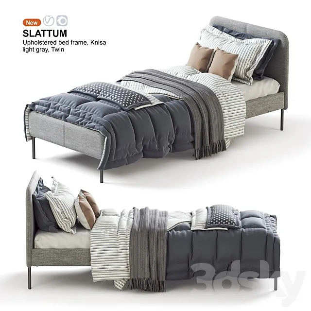 IKEA SLATTUM twin bed 3DSMax File