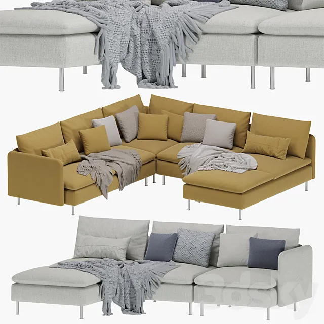 Ikea Soderhamn Sofa 3ds Max