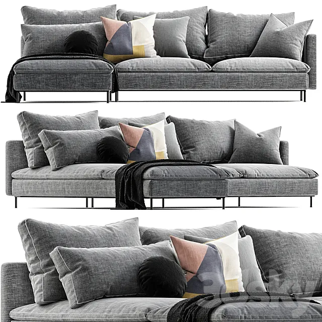 Ikea Soderhamn sofa 3ds Max