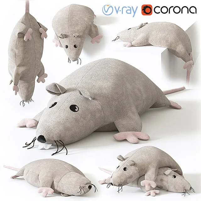 IKEA Soft Toy Rat 3DS Max Model