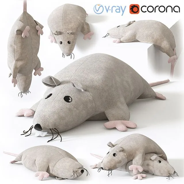 IKEA Soft Toy Rat 3dsMax Model