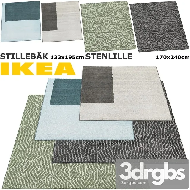 Ikea Stillebak Stenlille Rug Set 3dsmax Download