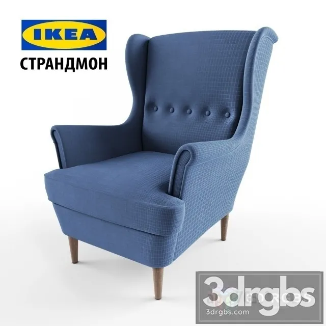 Ikea Strandmon Armchair 3dsmax Download