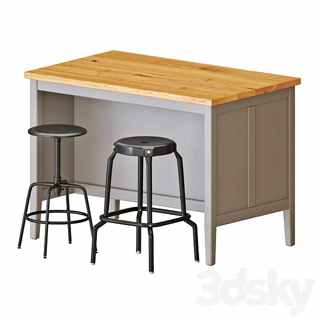 IKEA TORNVIKEN Kitchen Island 3DS Max Model