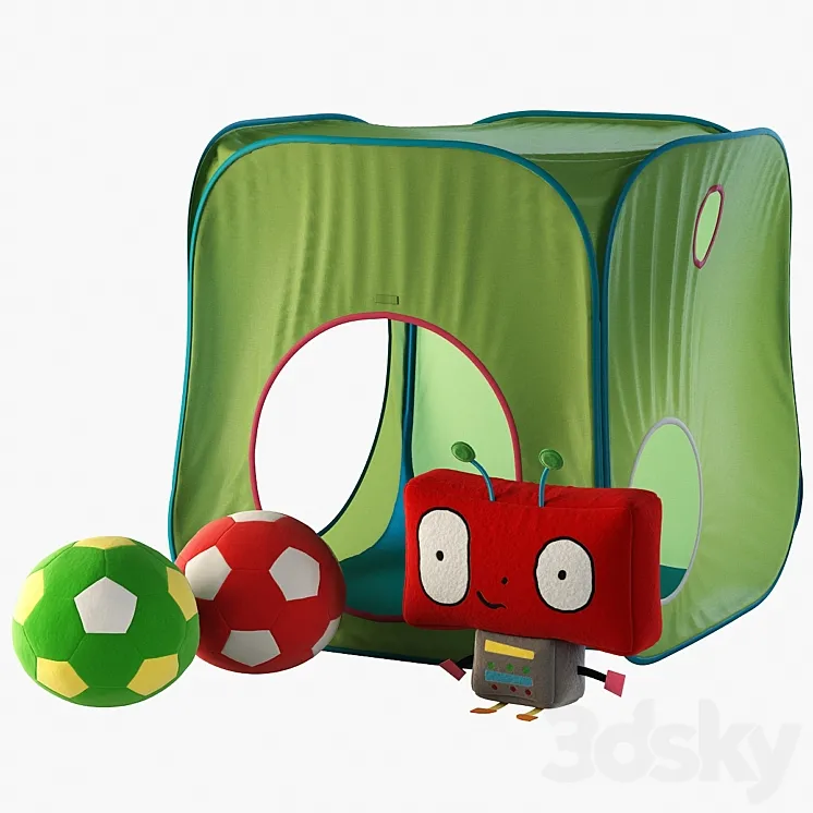 Ikea toys set 3DS Max