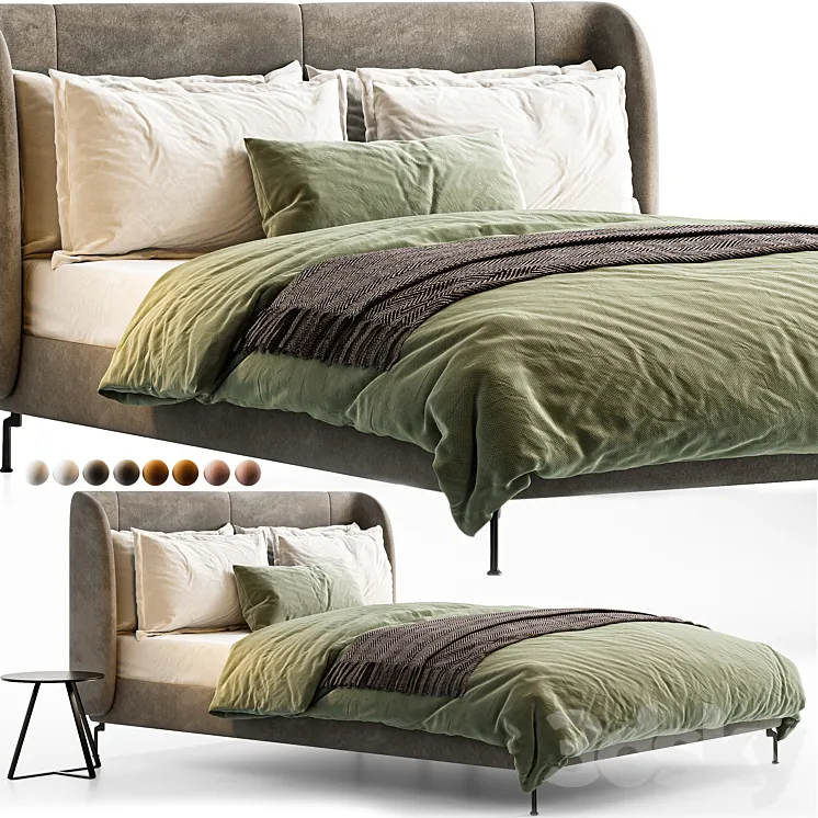 IKEA TUFJORD bed | Ikea Tufjord Upholstered Bed 3DS Max