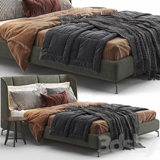 Ikea Tufjord Upholstered Bed 3DSMax File