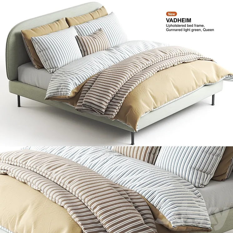 IKEA VADHEIM bed 3DS Max Model