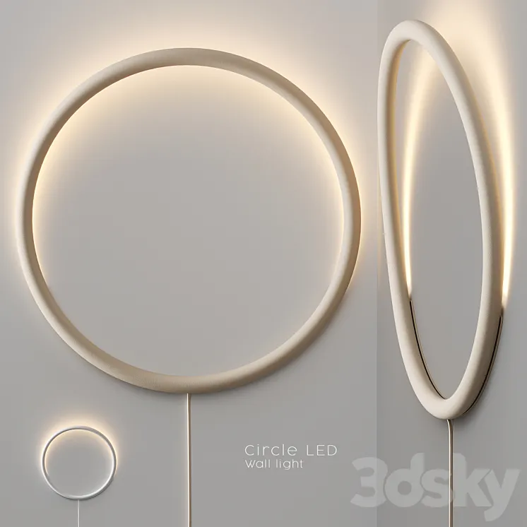 IKEA – VARMBLIXT Circle LED Wall light 3DS Max Model