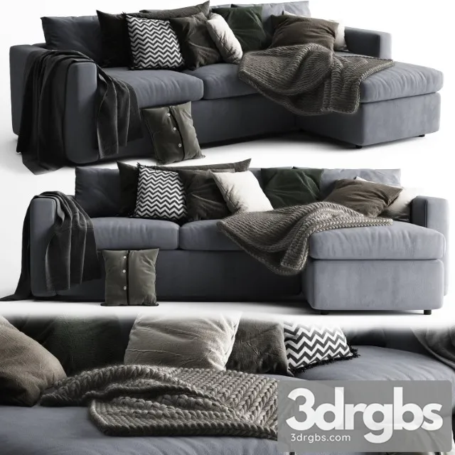 Ikea Vimle Chaise Longue Sofa Scandinavian Set 3dsmax Download