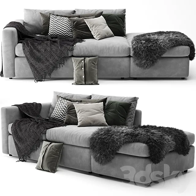Ikea Vimle Sofa – Scandinavian Set 3DS Max Model