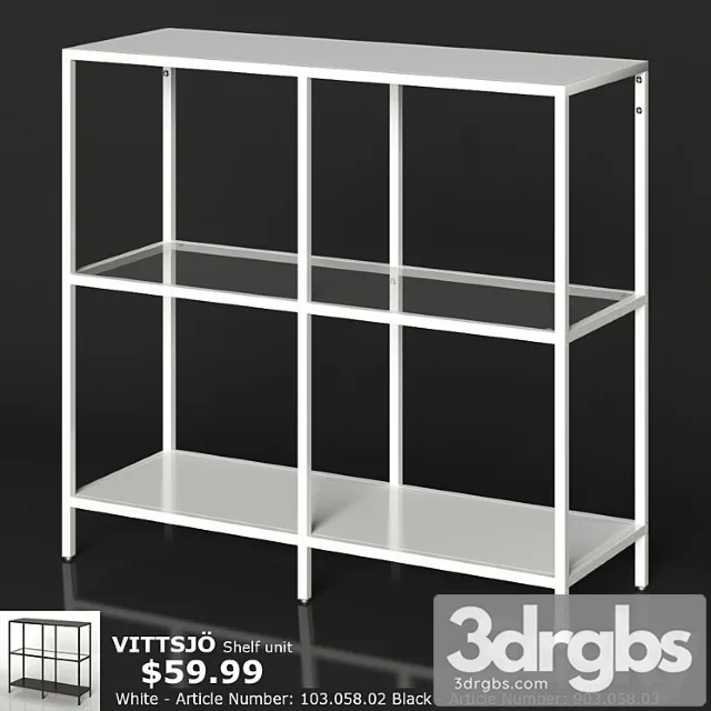 Ikea vittsjo shelf unit 2 3dsmax Download