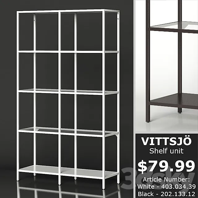 IKEA VITTSJO Shelf unit medium 3DSMax File