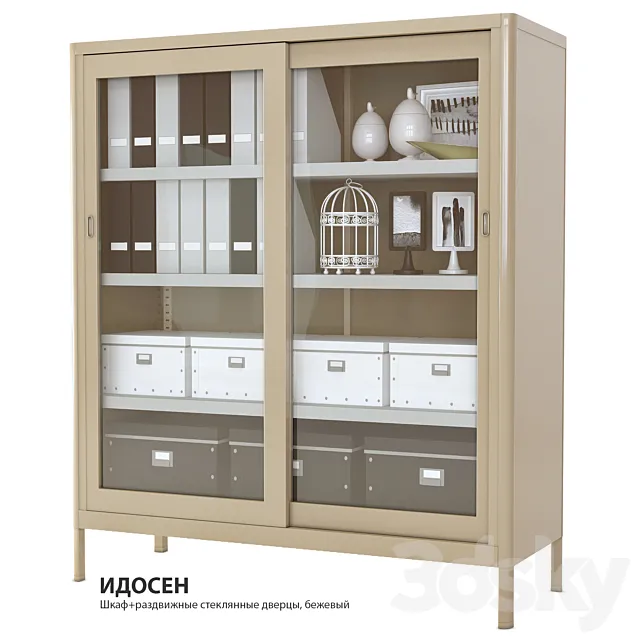 Ikea wardrobe IDOSEN 3DS Max Model