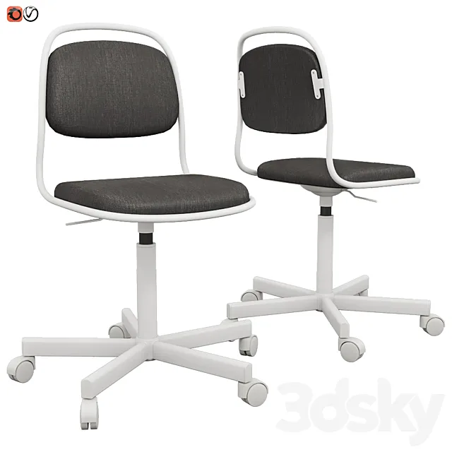 IKEA work chair ORFJELL 3ds Max