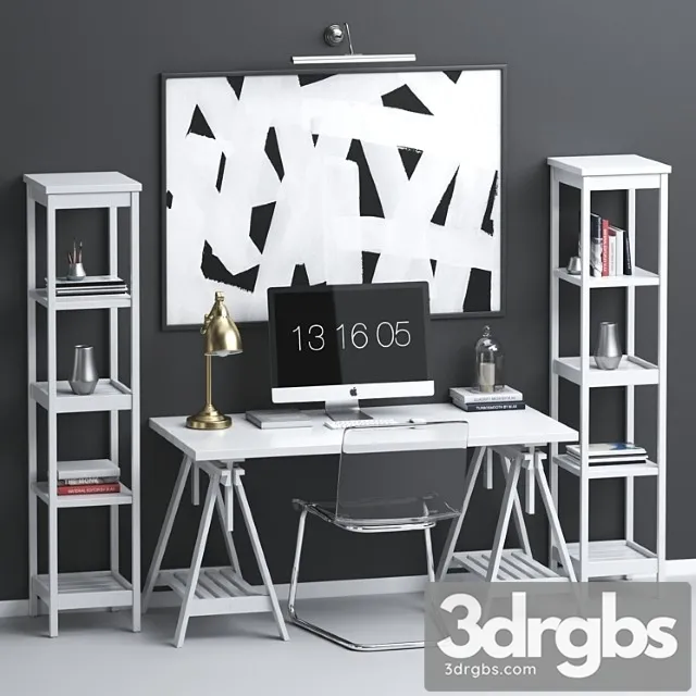 Ikea workplace set 2 3dsmax Download