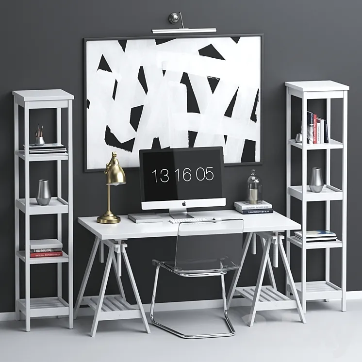 IKEA workplace set 3DS Max