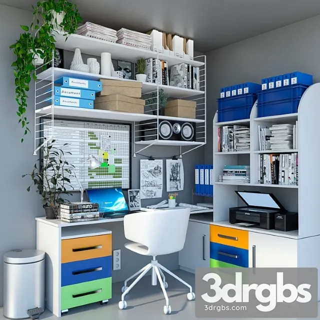 Ikea workplace workspace 2 3dsmax Download