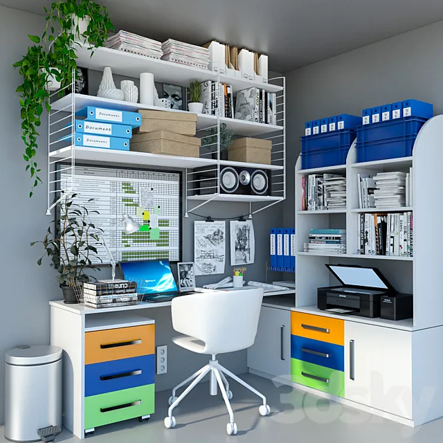 IKEA Workplace Workspace 3DSMax File