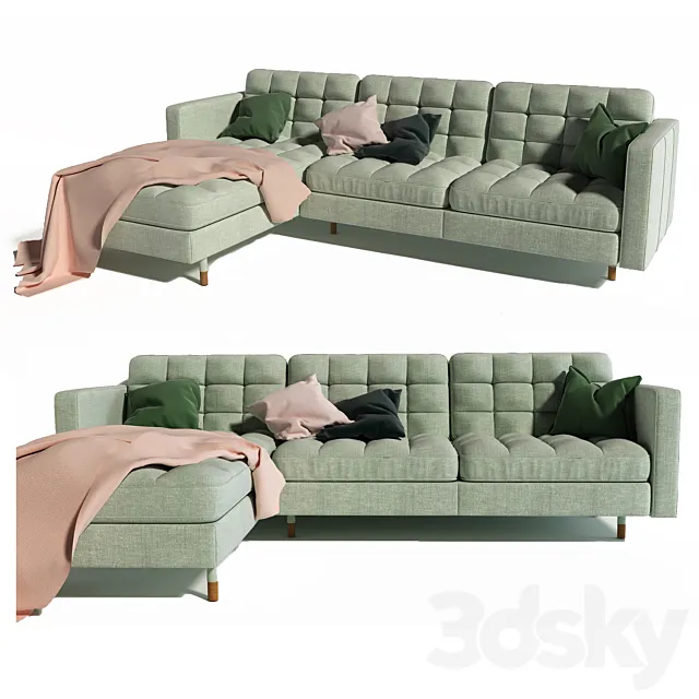 Ikea_LANDSKRONA SOFA 3ds Max
